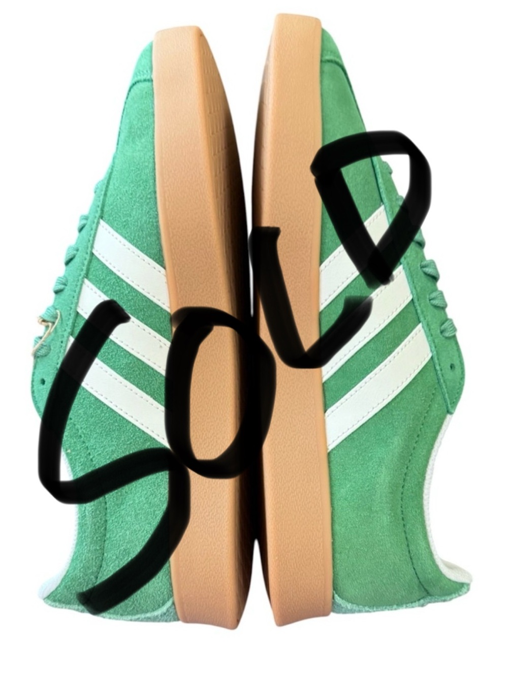 SOLD!  Adidas VL Court 2.0 Green Suede M8.5/W10